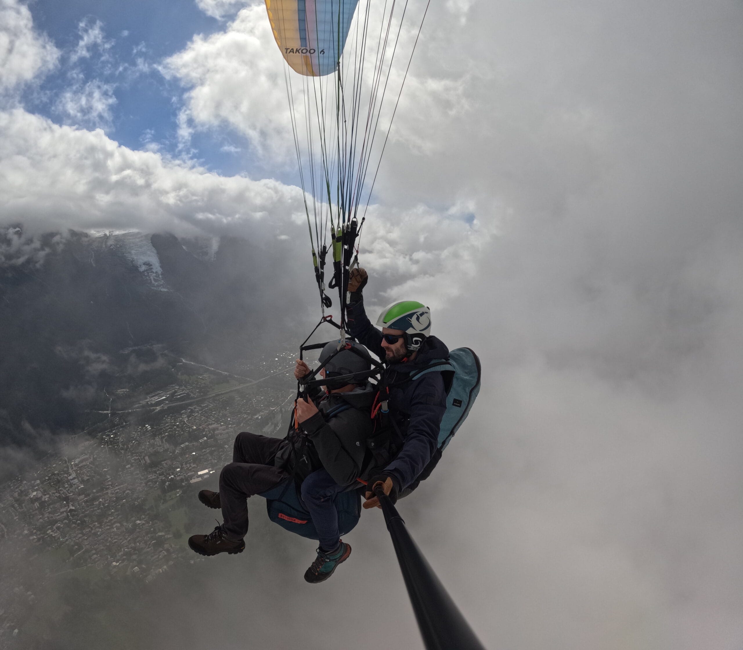 Dcim100goprogpaa7177.JPG Tandem paraglider flying over the Mer de Glace