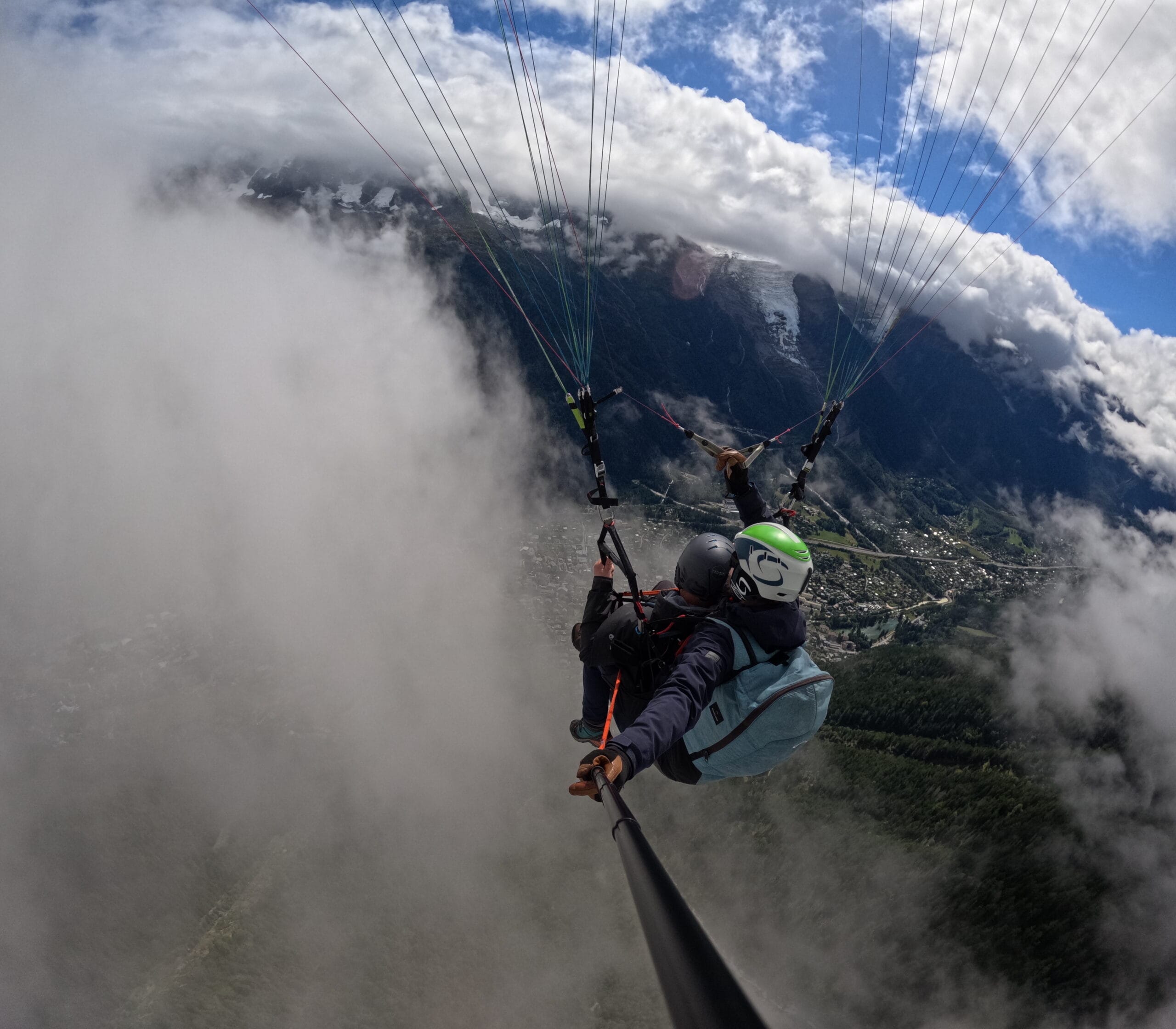 Dcim100goprogpaa7187.JPG Tandem paraglider flying over the Mer de Glace