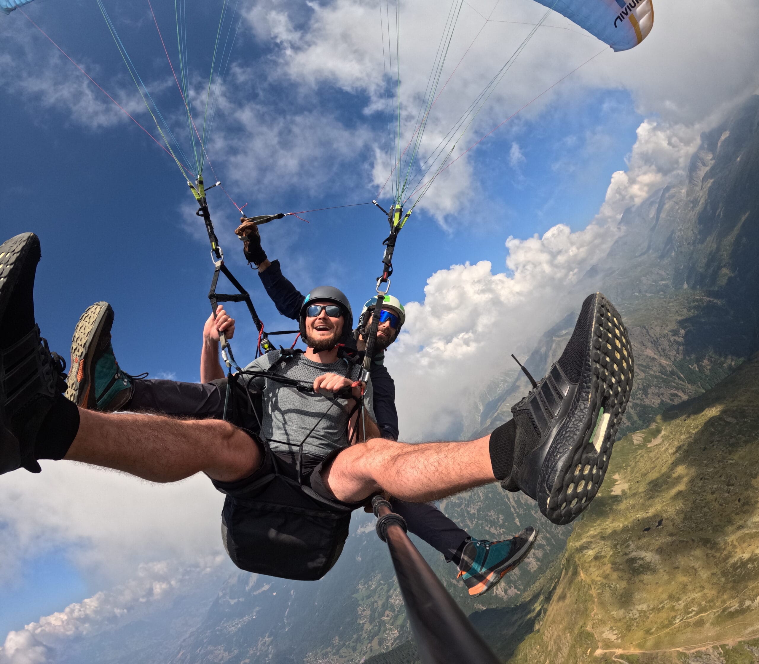 Dcim100goprogpaa3191.JPG Tandem paraglider flying over the Mer de Glace