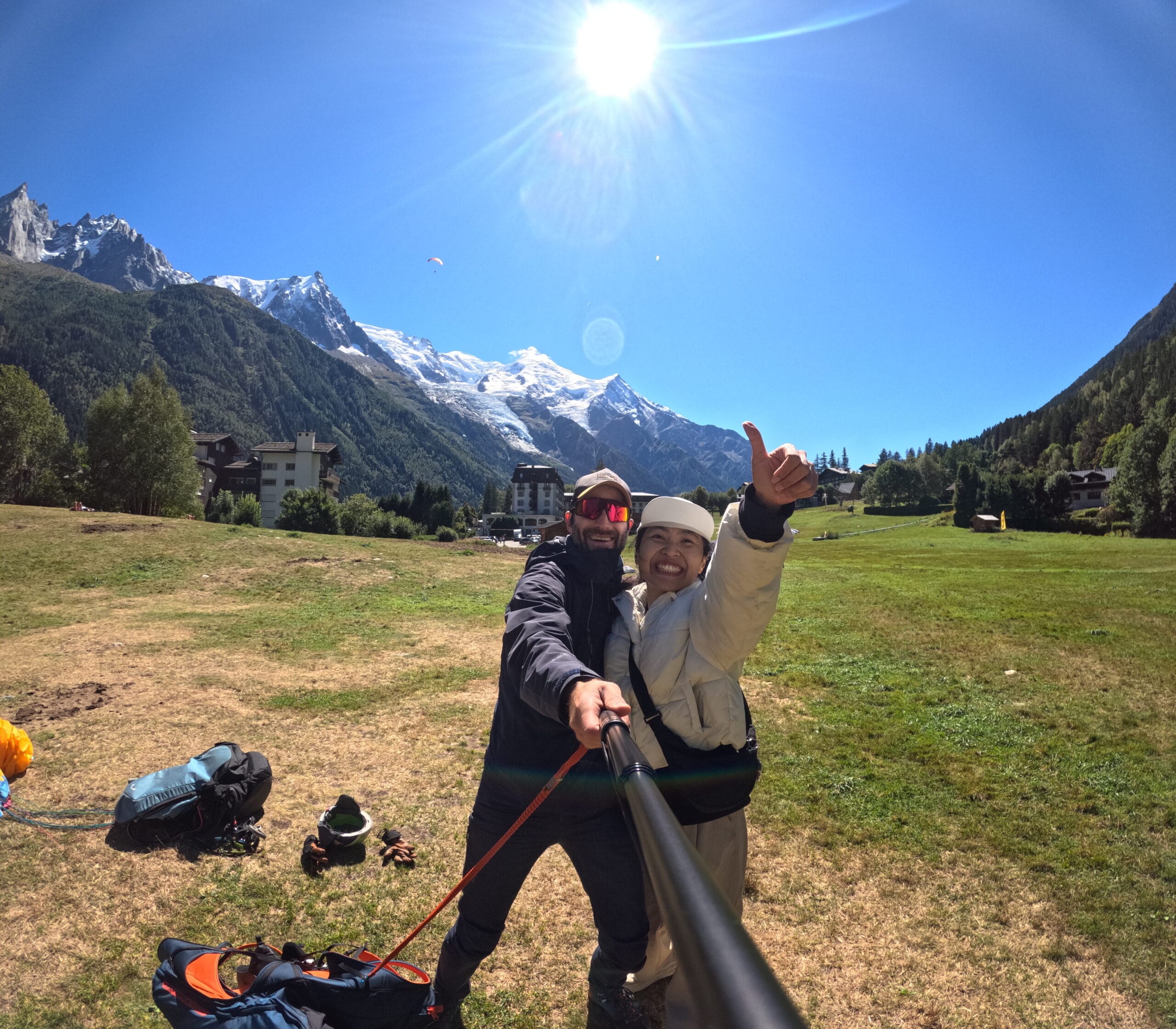 Dcim100goprogpad6819.JPG Tandem paragliding above Chamonix